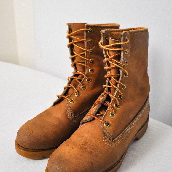 Vintage Timberland 9-Eye Wheat Boots - Picture 3 of 12